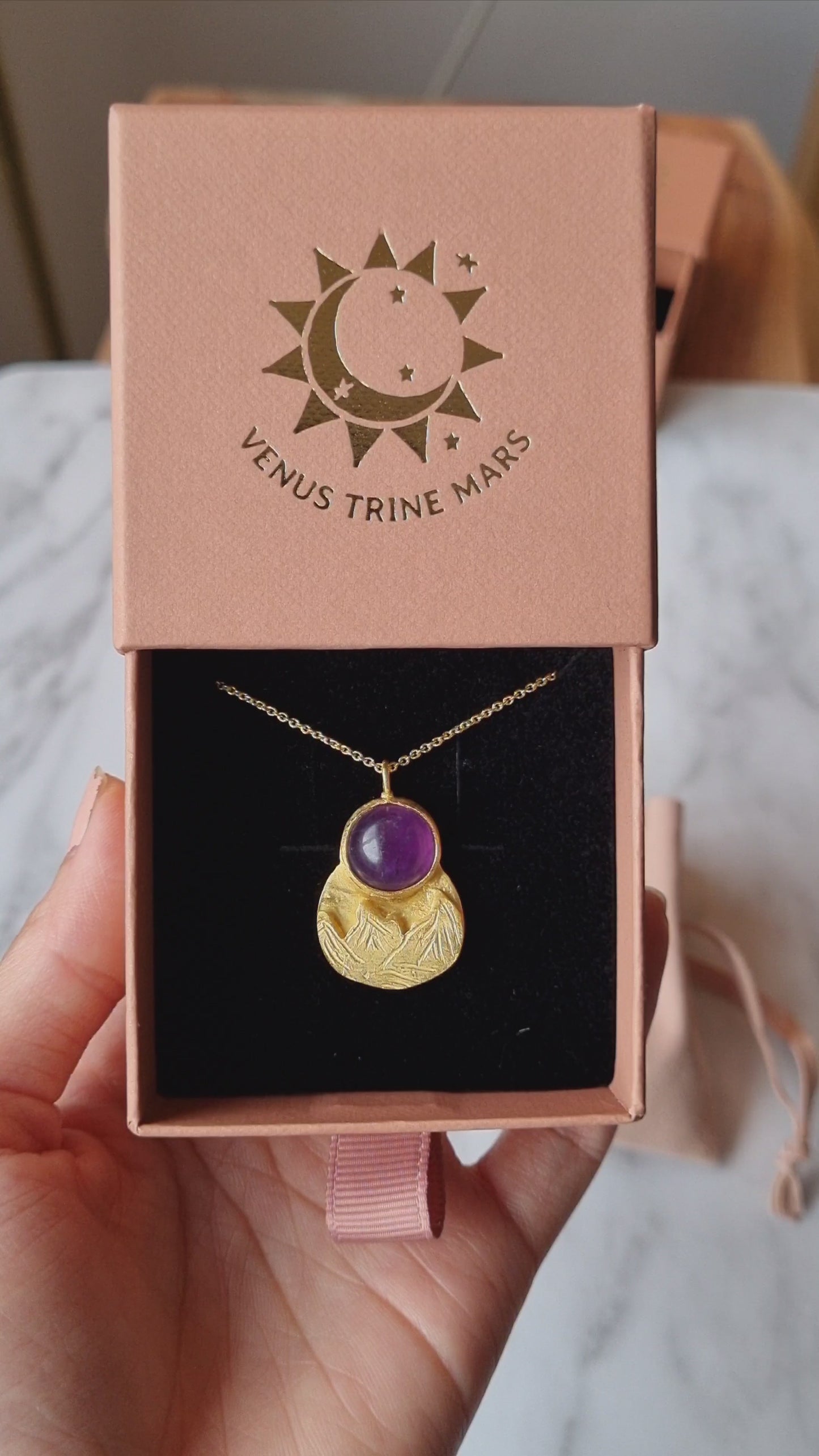 Amethyst Mountain Necklace
